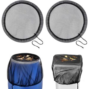 AlwaysH 2pcs Round Rain Barrel Cover Rain Barrel Net with Drawstring, Adjustable Leaf Protection Net, Mosquito Net Ø95cm AlwaysH 2pcs Round Rain Barrel Cover Rain Barrel Net with Drawstring, Adjustable Leaf Protection Net, Mosquito Net Ø95cm