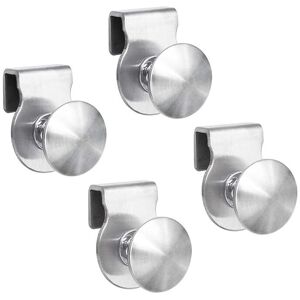 AlwaysH 4 Pack Glass Door Handles - Stainless Steel - No Drilling - 5-8mm AlwaysH 4 Pack Glass Door Handles - Stainless Steel - No Drilling - 5-8mm