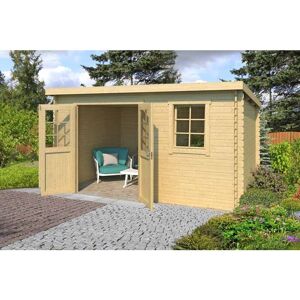 Lasita Maja - Amira 275-Log Cabin, Wooden Garden Room, Timber Summerhouse, Home Office - L400 x W313.9 x H210.9 cm Lasita Maja - Amira 275-Log Cabin, Wooden Garden Room, Timber Summerhouse, Home Office - L400 x W313.9 x H210.9 cm