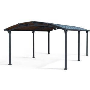 Palram - Arcadia Carport 6400 - Polycarbonate - L649 x W359 x H242 cm - Grey Palram - Arcadia Carport 6400 - Polycarbonate - L649 x W359 x H242 cm - Grey