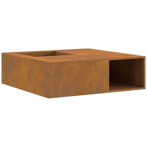 Fire Pit Brown 100 x 100 x 30 cm Weathering steel Vidaxl Fire Pit Brown 100 x 100 x 30 cm Weathering steel Vidaxl