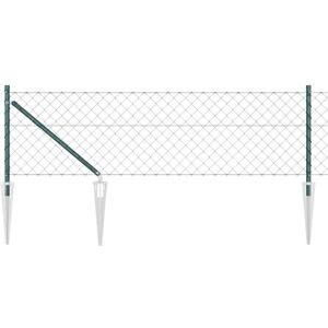Vidaxl - Chain Link Fence with Posts Green 0.6 x 25 m Steel Vidaxl - Chain Link Fence with Posts Green 0.6 x 25 m Steel