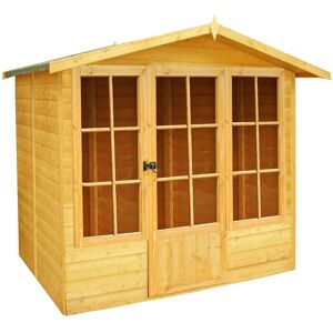 SHIRE Chatsworth Shiplap Summerhouse Garden Sun Room Approx 7 x 7 Feet SHIRE Chatsworth Shiplap Summerhouse Garden Sun Room Approx 7 x 7 Feet