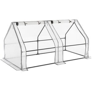 Christow - Large Reinforced Grow Tunnel Greenhouse - 2 Section Christow - Large Reinforced Grow Tunnel Greenhouse - 2 Section