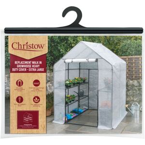 Christow Large Reinforced Greenhouse Cover - Heavy Duty PE - 6.4x4.7x4.7 ft Christow Large Reinforced Greenhouse Cover - Heavy Duty PE - 6.4x4.7x4.7 ft