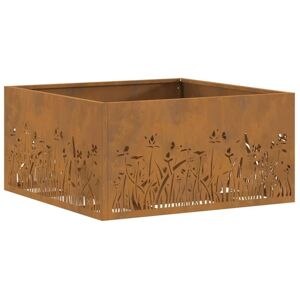 Fire Pit Brown 60 x 60 x 30 cm Weathering steel Vidaxl Fire Pit Brown 60 x 60 x 30 cm Weathering steel Vidaxl