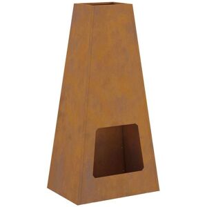 Fire Pit Brown 50 x 35 x 100 cm Weathering steel Vidaxl Fire Pit Brown 50 x 35 x 100 cm Weathering steel Vidaxl