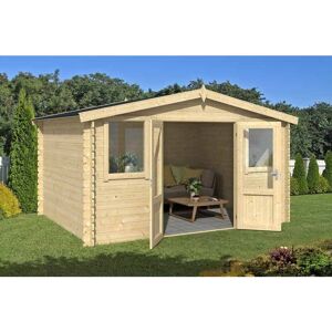 Lasita Maja - Dallas-Log Cabin, Wooden Garden Room, Timber Summerhouse, Home Office - L410.9 x W312 x H233.7 cm Lasita Maja - Dallas-Log Cabin, Wooden Garden Room, Timber Summerhouse, Home Office - L410.9 x W312 x H233.7 cm