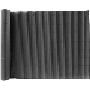 Livingandhome - Dark Grey pvc Fence Screen Bamboo Mat Border Panel Garden Wall Privacy Protect,2x3M Livingandhome - Dark Grey pvc Fence Screen Bamboo Mat Border Panel Garden Wall Privacy Protect,2x3M