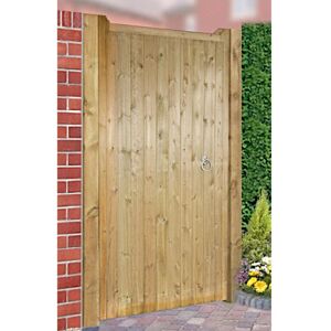 Cannock Gates - Drayton Square Top Mid High Single Gate - Pressure Treated Scandinavian Redwood - W1050 x H1500 mm Cannock Gates - Drayton Square Top Mid High Single Gate - Pressure Treated Scandinavian Redwood - W1050 x H1500 mm