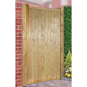 Cannock Gates - Drayton Square Top Mid High Single Gate - Pressure Treated Scandinavian Redwood - W900 x H1500 mm Cannock Gates - Drayton Square Top Mid High Single Gate - Pressure Treated Scandinavian Redwood - W900 x H1500 mm