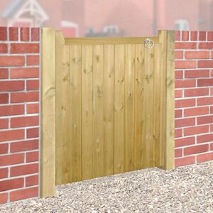 Cannock Gates - Drayton Square Top Low Single Gate - Pressure Treated Scandinavian Redwood - W750 x H950 mm Cannock Gates - Drayton Square Top Low Single Gate - Pressure Treated Scandinavian Redwood - W750 x H950 mm