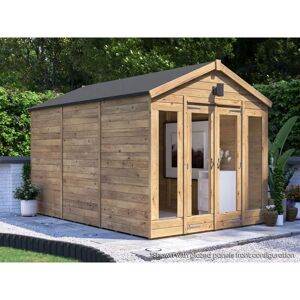 Dunster House Ltd. - Dunster House Summerhouse 2.4m x 3.6m Modular Apex Fully Pressure Treated Timber RagePanda Dunster House Ltd. - Dunster House Summerhouse 2.4m x 3.6m Modular Apex Fully Pressure Treated Timber RagePanda