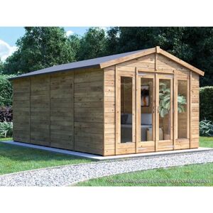 Dunster House Ltd. - Dunster House Summerhouse 3m x 4.8m Modular Apex Fully Pressure Treated Timber RagePanda Dunster House Ltd. - Dunster House Summerhouse 3m x 4.8m Modular Apex Fully Pressure Treated Timber RagePanda