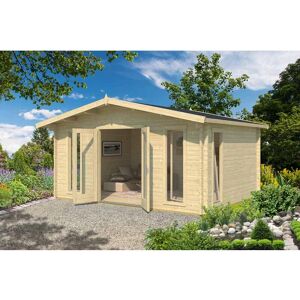 Lasita Maja - Elgin 44 w/o doors + Elgin 44 DGP+-Log Cabin, Wooden Garden Room, Timber Summerhouse, Home Office - L527.9 x W430 x H267.9 cm Lasita Maja - Elgin 44 w/o doors + Elgin 44 DGP+-Log Cabin, Wooden Garden Room, Timber Summerhouse, Home Office - L527.9 x W430 x H267.9 cm