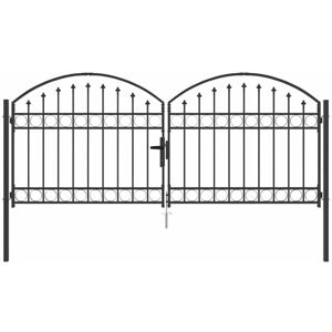 Vidaxl - Fence gate Other Grey 300 x 125 cm Steel Vidaxl - Fence gate Other Grey 300 x 125 cm Steel