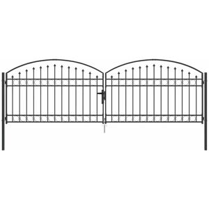 Vidaxl - Fence gate Other Grey 400 x 125 cm Steel Vidaxl - Fence gate Other Grey 400 x 125 cm Steel