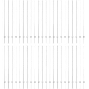 Vidaxl - Green Fence Posts 44 pcs Silver Galvanised steel Vidaxl - Green Fence Posts 44 pcs Silver Galvanised steel