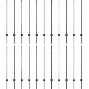 Grey Fence Posts 44 pcs Grey Metal Vidaxl Grey Fence Posts 44 pcs Grey Metal Vidaxl