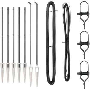 Vidaxl - Fence Posts Manual 7 pcs Grey Ø32mm 170 cm Galvanised steel Vidaxl - Fence Posts Manual 7 pcs Grey Ø32mm 170 cm Galvanised steel