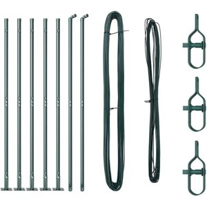 Vidaxl - Fence Posts Manual 7 pcs Green Ø32mm 130 cm Galvanised steel Vidaxl - Fence Posts Manual 7 pcs Green Ø32mm 130 cm Galvanised steel