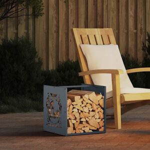 Firewood Rack Anthracite 40x40x40 cm Cold-rolled steel Vidaxl Firewood Rack Anthracite 40x40x40 cm Cold-rolled steel Vidaxl