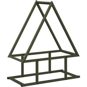 Firewood Rack Olive Green 50x25x60 cm Cold-rolled steel Vidaxl Firewood Rack Olive Green 50x25x60 cm Cold-rolled steel Vidaxl