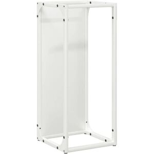 Firewood Rack White 25x25x60 cm Cold-rolled steel Vidaxl Firewood Rack White 25x25x60 cm Cold-rolled steel Vidaxl