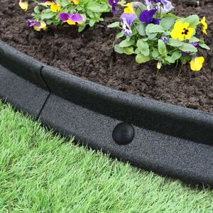 MONSTER SHOP Flexible Lawn Edging Black 1.2m x 16 MONSTER SHOP Flexible Lawn Edging Black 1.2m x 16