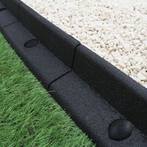 MONSTER SHOP Flexible Lawn Edging Black 1.2m x 18 MONSTER SHOP Flexible Lawn Edging Black 1.2m x 18
