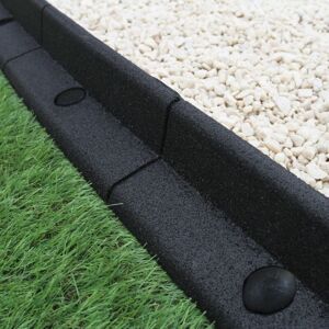 MonsterShop Flexible Lawn Edging - Black - 1.2m - Garden Border MonsterShop Flexible Lawn Edging - Black - 1.2m - Garden Border