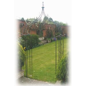 Flower Ogee Arch (Including Ground Spikes) Bare Metal/Ready to Rust - Steel - L43.2 x W137.1 x H284.5 cm Flower Ogee Arch (Including Ground Spikes) Bare Metal/Ready to Rust - Steel - L43.2 x W137.1 x H284.5 cm