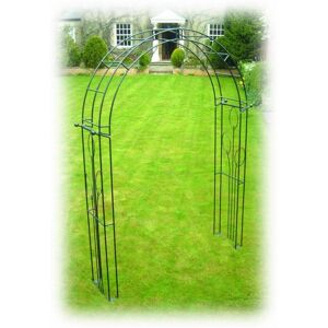 Flower Traditional Arch (Including Ground Spikes) Bare Metal/Ready to Rust - Steel - L43.2 x W170.2 x H256.5 cm Flower Traditional Arch (Including Ground Spikes) Bare Metal/Ready to Rust - Steel - L43.2 x W170.2 x H256.5 cm
