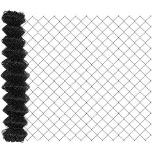Chain Link Fence Grey 10 x 1.4 m Steel Vidaxl Chain Link Fence Grey 10 x 1.4 m Steel Vidaxl