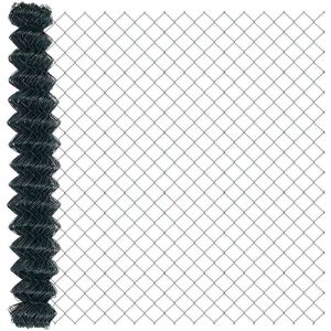 Chain Link Fence Green 25 x 1.6 m Steel vidaXL Chain Link Fence Green 25 x 1.6 m Steel vidaXL
