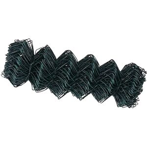 Chain Link Fence Green 25 x 0.4 m Steel Vidaxl Chain Link Fence Green 25 x 0.4 m Steel Vidaxl