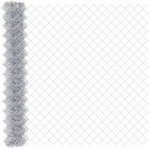Chain Link Fence Silver 10 x 1.5 m Galvanised steel Vidaxl Chain Link Fence Silver 10 x 1.5 m Galvanised steel Vidaxl