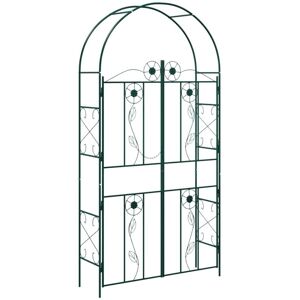 Garden Arch Plain Green 115 x 37 x 226 cm vidaXL Garden Arch Plain Green 115 x 37 x 226 cm vidaXL