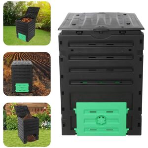 CNCEST Garden Compost Bin, 119 Gal (450 L) Compost Bin, Outdoor Large Capacity Composter for Fast Creation of Fertile Soil CNCEST Garden Compost Bin, 119 Gal (450 L) Compost Bin, Outdoor Large Capacity Composter for Fast Creation of Fertile Soil