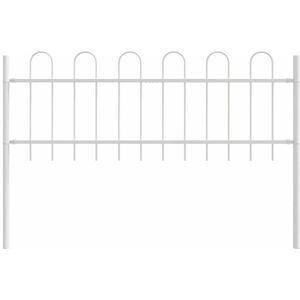 Vidaxl - Garden Fence White 1.7 x 0.6 m Powder-coated steel Vidaxl - Garden Fence White 1.7 x 0.6 m Powder-coated steel