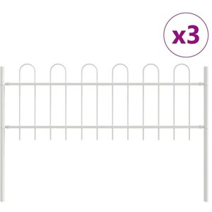 Vidaxl - Garden Fence White 5.1 x 0.6 m Powder-coated steel Vidaxl - Garden Fence White 5.1 x 0.6 m Powder-coated steel
