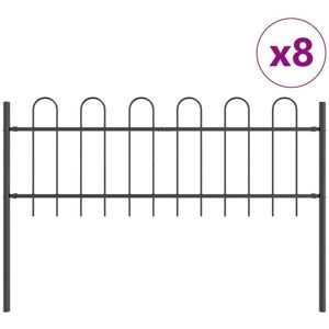 Vidaxl - Garden Fence Grey 13.6 x 0.6 m Powder-coated steel Vidaxl - Garden Fence Grey 13.6 x 0.6 m Powder-coated steel