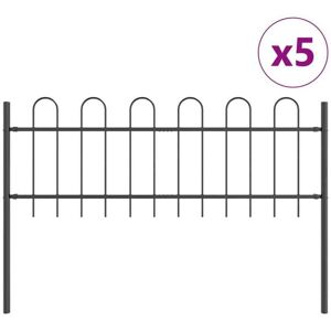 Vidaxl - Garden Fence Grey 8.5 x 0.6 m Powder-coated steel Vidaxl - Garden Fence Grey 8.5 x 0.6 m Powder-coated steel
