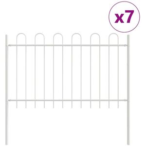 Vidaxl - Garden Fence White 11.9 x 0.8 m Powder-coated steel Vidaxl - Garden Fence White 11.9 x 0.8 m Powder-coated steel