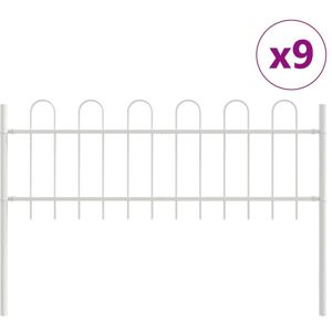 Vidaxl - Garden Fence White 15.3 x 0.6 m Powder-coated steel Vidaxl - Garden Fence White 15.3 x 0.6 m Powder-coated steel