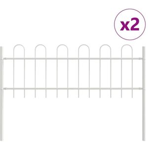 Vidaxl - Garden Fence White 3.4 x 0.6 m Powder-coated steel Vidaxl - Garden Fence White 3.4 x 0.6 m Powder-coated steel