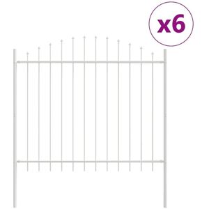 VidaXL Garden Fence System - Adjustable White Arched Top 10.2x1.25m VidaXL Garden Fence System - Adjustable White Arched Top 10.2x1.25m