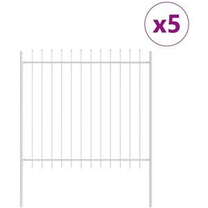 Vidaxl - Garden Fence White 8.5 x 1.5 m Powder-coated steel Vidaxl - Garden Fence White 8.5 x 1.5 m Powder-coated steel