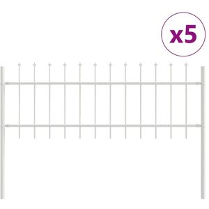 Vidaxl - Garden Fence White 8.5 x 0.6 m Powder-coated steel Vidaxl - Garden Fence White 8.5 x 0.6 m Powder-coated steel
