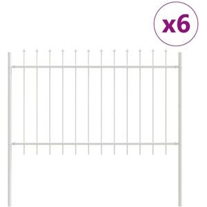 Vidaxl - Garden Fence White 10.2 x 0.8 m Powder-coated steel Vidaxl - Garden Fence White 10.2 x 0.8 m Powder-coated steel